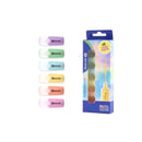 Bismark Pack de 6 Mini Marcadores Fluorescentes Pastel - Punta Fina - Tinta de Secado Rapido - Ideal para Subrayar y Resaltar - Colores Surtidos