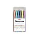 Pentel Illumina Flex Pack de 6 Marcadores Fluorescentes Doble Punta - Biselada Trazo entre 1.5 a 3.5mm - Conica Trazo 1mm - Colores  Amarillo, Gris, Melocoton, Violeta, Verde Turquesa y Azul