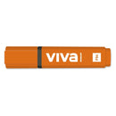 Molin Viva Marcador Fluorescente - Trazo entre 1 y 5mm - Tinta con Base de Agua - Color Naranja (10 unidades)