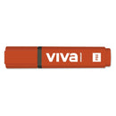 Molin Viva Marcador Fluorescente - Trazo entre 1 y 5mm - Tinta con Base de Agua - Color Rojo (10 unidades)