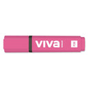 Molin Viva Marcador Fluorescente - Trazo entre 1 y 5mm - Tinta con Base de Agua - Color Rosa (10 unidades)