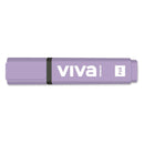 Molin Viva Marcador Fluorescente - Trazo entre 1 y 5mm - Tinta con Base de Agua - Color Violeta (10 unidades)