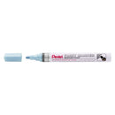Pentel Paint Marker Marcador de Pintura - Punta Media 4.5mm - Permanente en todas las Superficies - Resistente a Luz y Agua - Cuerpo de Aluminio - Color Azul Claro Perla