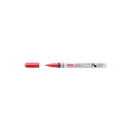 Pentel Paint Marker Marcador de Pintura - Punta Fina 2.9mm - Permanente en todas las Superficies - Resistente a Luz y Agua - Cuerpo de Aluminio - Color Rojo Perla