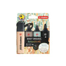 Stabilo Boss Naturecolors Pack de 4 Marcadores - Trazo entre 2 y 5mm - Tinta con Base de Agua - Colores Negro, Beige, Gris Calido y Verde Tierra