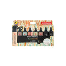 Stabilo Boss Naturecolors Pack de 8 Marcadores - Trazo entre 2 y 5mm - Tinta con Base de Agua - Colores Siena, Beige, Ocre Oscuro, Gris Calido, Verde Barro, Verde Tierra y Negro (x2)
