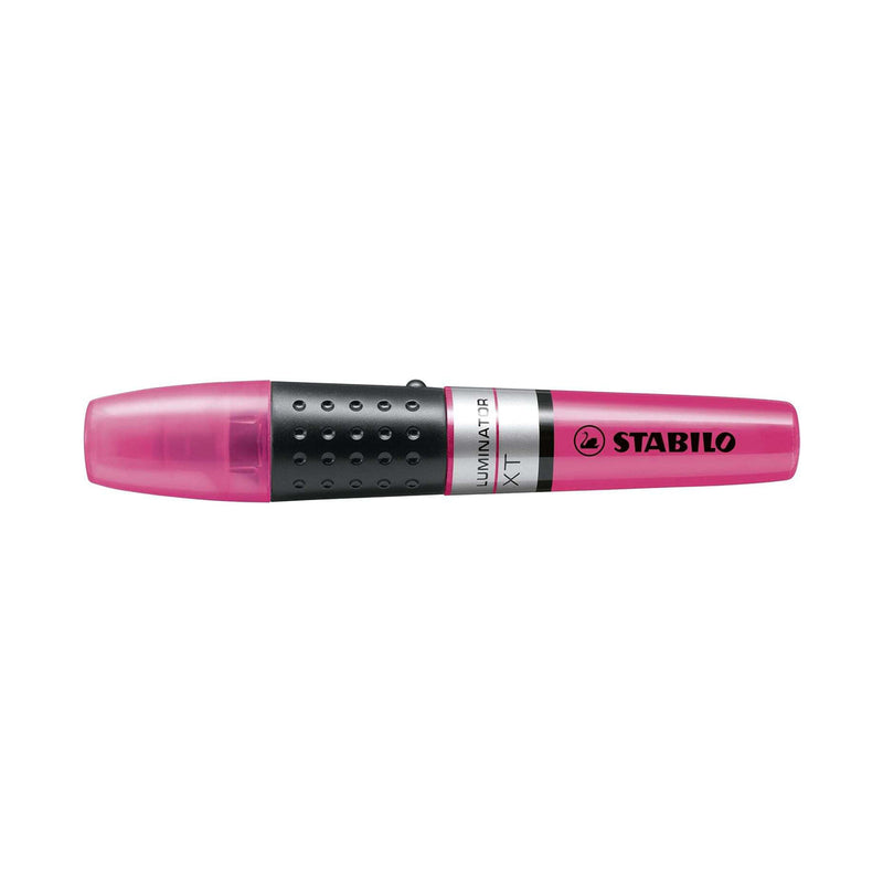 Stabilo Luminator Marcador Fluorescente - Mayor Suministro de Tinta - Zona de Agarre - Trazo entre 2 y 5mm - Color Rosa