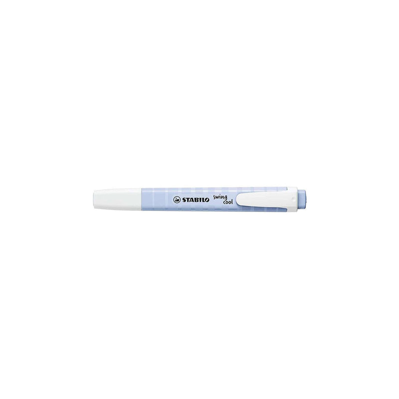 Stabilo Swing Cool Pastel Marcador Fluorescente - Cuerpo Plano - Punta Biselada - Trazo entre 1 y 4mm - Tinta con Base de Agua - Color Azul Nublado