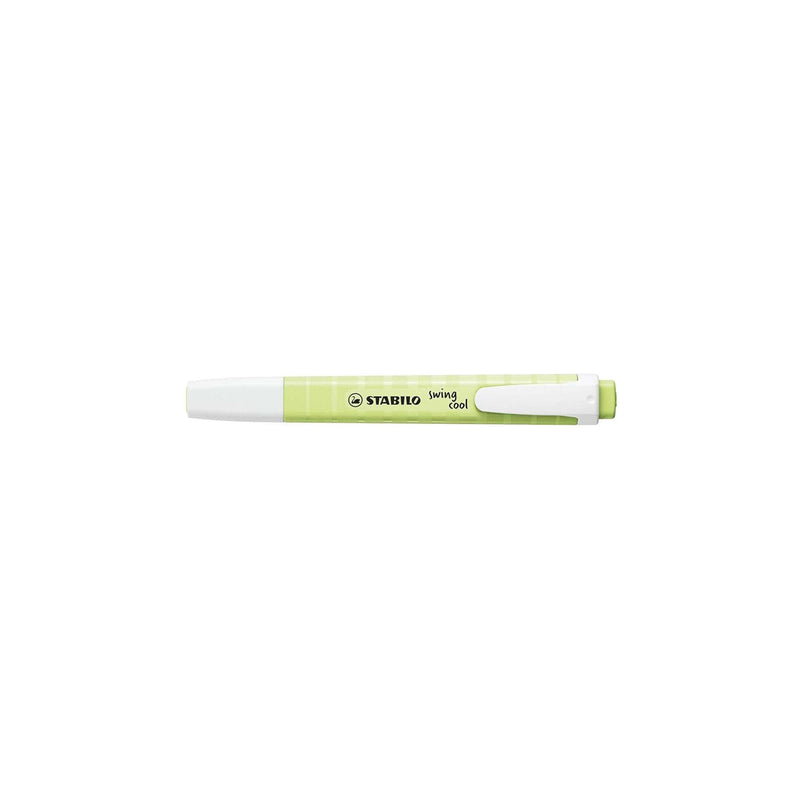 Stabilo Swing Cool Pastel Marcador Fluorescente - Cuerpo Plano - Punta Biselada - Trazo entre 1 y 4mm - Tinta con Base de Agua - Color Chispa de Lima