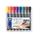 Staedtler Lumocolor 352 Pack de 8 Marcadores Permanentes - Secado Rapido - Colores Surtidos