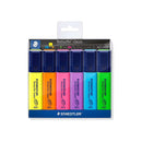 Staedtler Textsurfer Classic 364 Pack de 6 Marcadores Fluorescentes - Secado Rapido - Trazo 1 - 5mm Aprox - Colores Surtidos