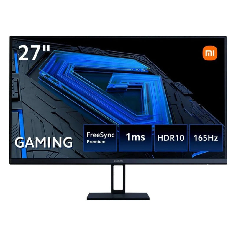 Xiaomi G27i Monitor Gaming LED IPS 27" Full HD 1080p 165Hz FreeSync Premium - Respuesta 1ms - Relacion de Aspecto 16:9 - Angulo de Vision de 178° - HDMI, DisplayPort - VESA 75x75mm
