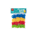 Apli Kids Paint & Fun Pack de 26 Sellos de Esponja Modelo abc para Estampacion - Formas de Letras Minisculas - Colores Surtidos
