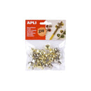Apli Pack con 40 Cascables - Tamaños Surtidos Ø 8 mm, Ø 10mm, Ø 12mm, Ø 15mm y Ø 18mm - Colores Oro y Plata