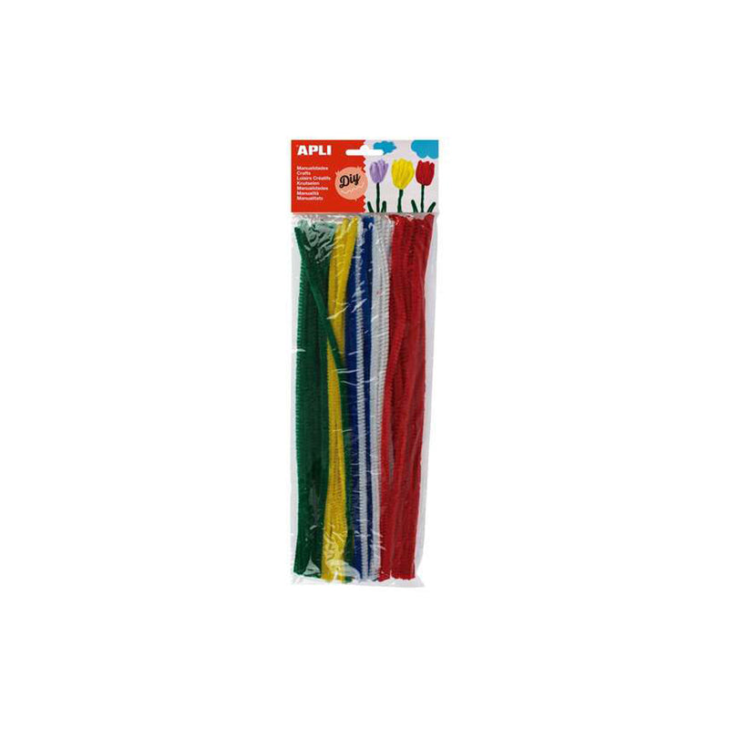 Apli Pack de 50 Limpiapipas Ø 6 mm x 300 mm - Colores Surtidos
