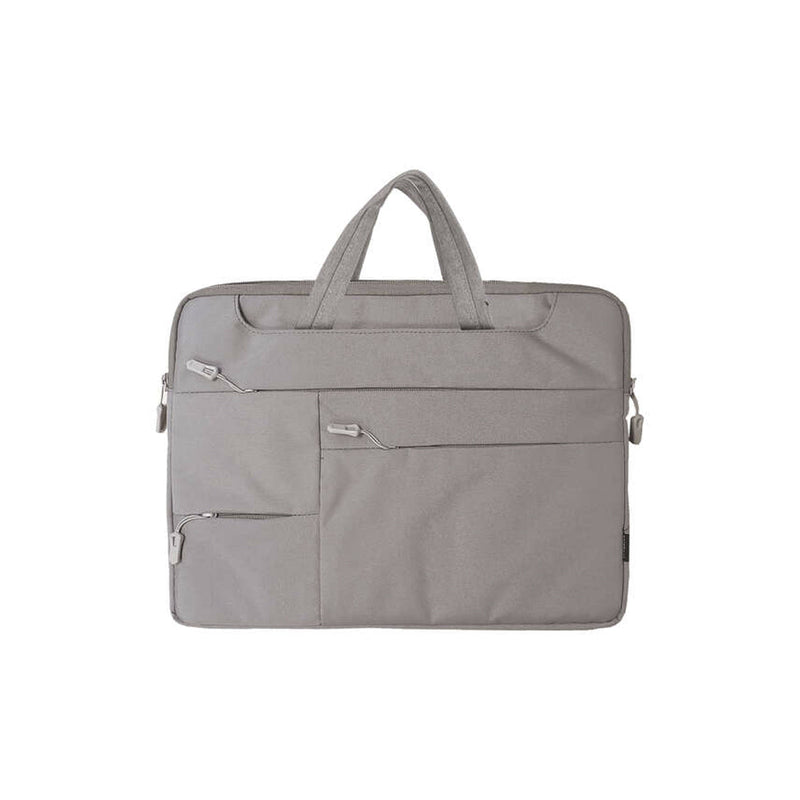 Dohe Maletin para Portatil 15.6" - Numerosos Compartimentos - Cierre de Cremallera - Poliester a Prueba de Agua - Color Gris