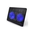 Ewent EW1256 Base de Refrigeracion para Portatil hasta 17" - 2 Ventilador - Altura Ajustable - Color Negro