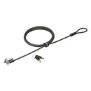 Kensington N17 Candado con Llave para Ordenadores Portatiles Dell - Cabezal Resistente - Tecnologia Hidden Pin - Cable de Acero Al Carbono - Plata