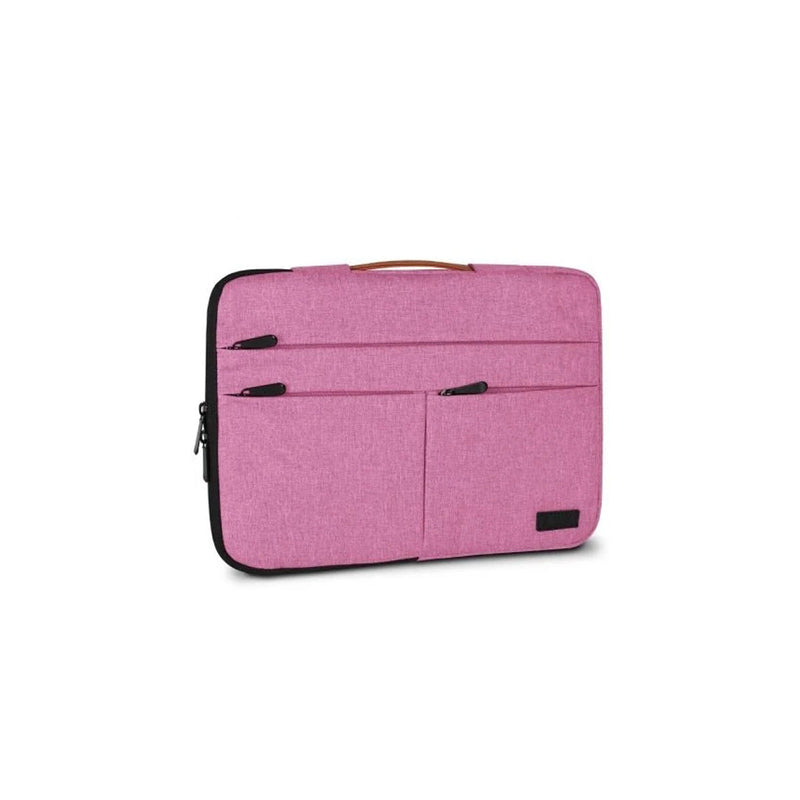 Subblim Funda Air Padding 360 - 380x275x30 mm - Protección 360º - Múltiples bolsillos - Resistente y duradera - Color Rosa