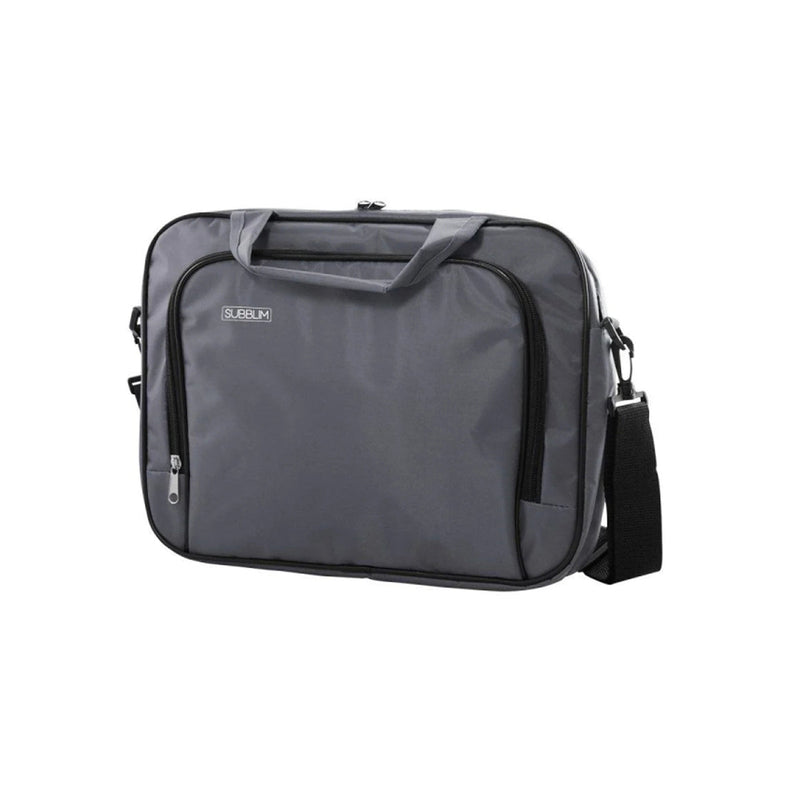 Subblim Estuche Oxford para portátil - Medida: 410 mm - Resistente y acolchado - Gran capacidad de almacenamiento - Transporte seguro - Color Gris