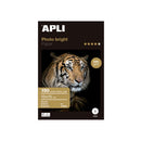 Apli Pack de 150 Hojas de Papel Fotografico Photobright 10x15cm 240g - Acabado Brillante - Apto para Uso en Impresoras Inkjet