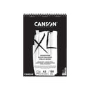 Canson XL Black Bloc de 40 Hojas Negras 150g A3 - Grano Fino - Espiral Microperforado