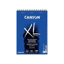 Canson Xl Mix Media Bloc de Dibujo Acuarela de 30 Hojas A4 - Grano Medio - Microperforado Espiral - 21x29.7cm - 300g - Color Blanco