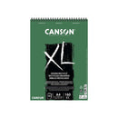 Canson XL Recycled Bloc de Dibujo con 50 Hojas A4 - Espiral Microperforado - Grano Fino - 160g - Color Blanco