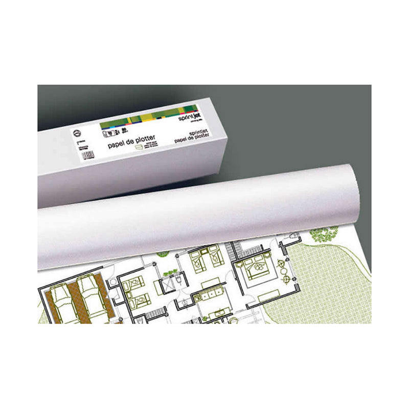 Fabrisa Plus Bobina de Papel para Plotter 80gr - Medidas 610mm x 50m