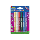 Imedio Glitter Glue "Original" Pack de 6 Tubos de Pegamento con Brillantina 10ml - Para Distintos Materiales - Tubo Extrablando - Boquilla de Precision - Sin Disolventes - Colores Surtidos