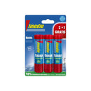 Imedio Pack de 3 Barras de Pegamento de 21grs - Sin Disolventes - Lavable - Apto para Uso Escolar