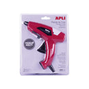 Apli Pistola de Cola Termofusible 40W para Barras de Ø11mm - Incluye 2 Barras de Cola de Ø11mm x 10cm - Color Rojo