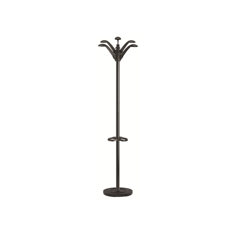 Unilux Perchero Floral 6 Ganchos - Diseño Elegante y Floral - 6 Ganchos para Colgar Prendas - Color Negro