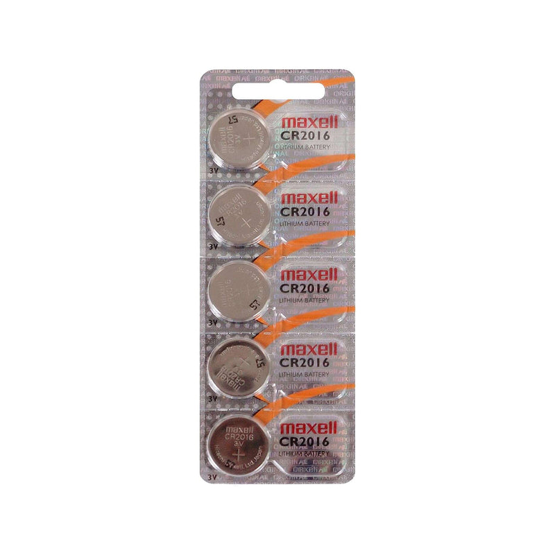 Maxell Pack de 5 Pilas Litio de Boton CR2016 3V