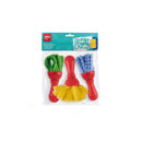 Apli Kids Paint & Fun Pack de 3 Pinceles de Goma EVA y Esponja - Formato Maxi - Colores Surtidos