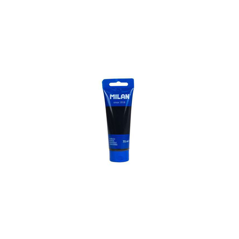 Milan Tubo de Pintura Acrilica 75ml - Pigmentos de Alta Calidad - Mezclable - Color Negro