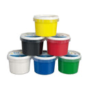 Milan Pack de 6 Botes de Pintura para Dedos - 100ml - Facil Aplicacion - Mezclable - Colores Surtidos