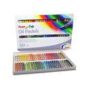 Pentel Oil Pastels Pack de 50 Pasteles Oleo - Blandos, Cremosos y de Secado Lento - Colores Surtidos