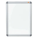 Nobo Marco Publicitario Tamaño A3 con Proteccion de PVC Antirreflectante y Resistente a la Intemperie - Marco de Aluminio Elegante - Color Plata