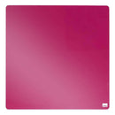 Nobo Tile Mini Pizarra Magnetica 360x360mm - sin Marco - Almohadillas e Imanes Incluidos - Diseño Creativo y Colorido - Fucsia