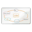 Nobo Premium Plus Pizarra Magnetica de Acero Lacado Panoramica 1220x690mm - Montaje en Esquina - Blanco