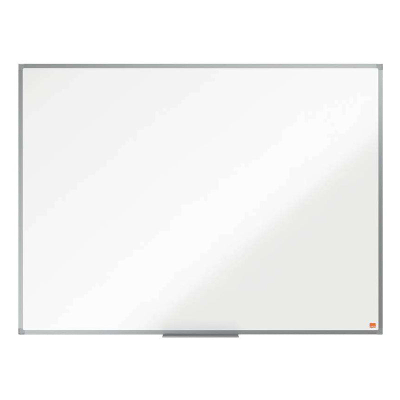 Nobo Essence Pizarra Magnetica de Acero Vitrificado 1200x900mm - Montaje en Esquinas - Superficie de Borrado Superior - Color Blanco