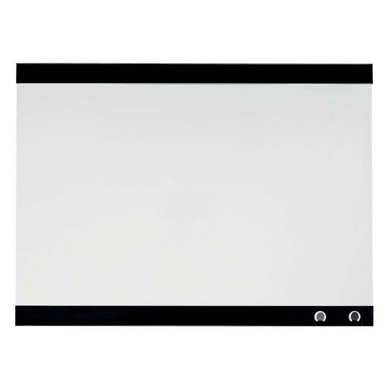 Nobo Pizarra Blanca Magnetica Pequeña con Clip para Notas 430x580mm - Diseño sin Marco - Funciones de Gancho - Color Blanco