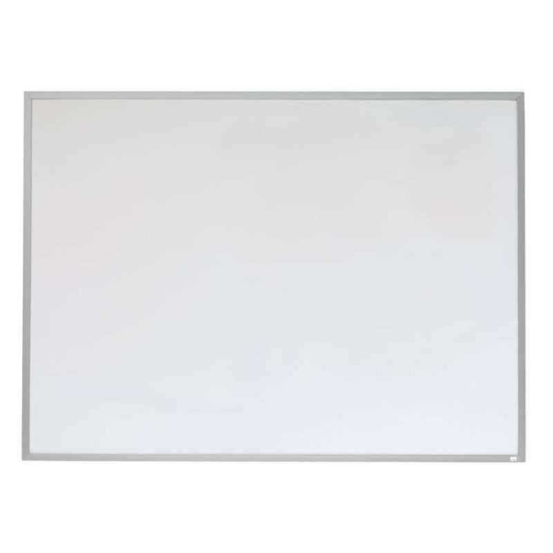 Nobo Pizarra Blanca Magnetica Pequeña con Marco de Aluminio 585x430mm - Borrado en Seco - Almohadillas Adhesivas - Ideal para Oficinas y Espacios Familiares - Incluye Rotuladores, Imanes y Borrador Compacto en Color Surtido - Color Blanco