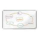 Nobo Premium Plus Pizarra Magnetica de Acero Lacado Panoramica 890x500mm - Montaje en Esquina - Blanco
