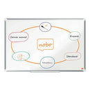 Nobo Premium Plus Pizarra Magnetica de Acero Vitrificado 900x600mm - Montaje en Esquinas - Superficie de Borrado Superior - Color Blanco