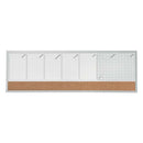 Nobo Planificador Semanal de Pizarra Magnetica Pequeña 585x190mm - Tira de Corcho - Almohadillas Adhesivas e Imanes para Montaje - Incluye Rotulador