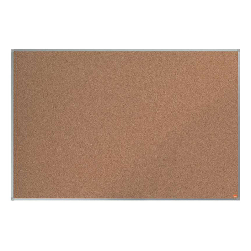 Nobo Essence Tablero de Anuncios de Corcho de 1500x1000mm - Montaje en Esquinas - Superficie Natural - Marco de Aluminio Anodizado - Color Natural