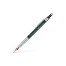 Faber-Castell TK-Fine Vario L Portaminas HB 0.5mm - Con Goma de Borrar - Clip de Metal - Color Verde