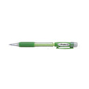 Pentel Fiesta II Portaminas HB 0.5mm con Goma - Incluye 2 Recargas - Grip de Goma - Diseño Ergonomico - Color Verde